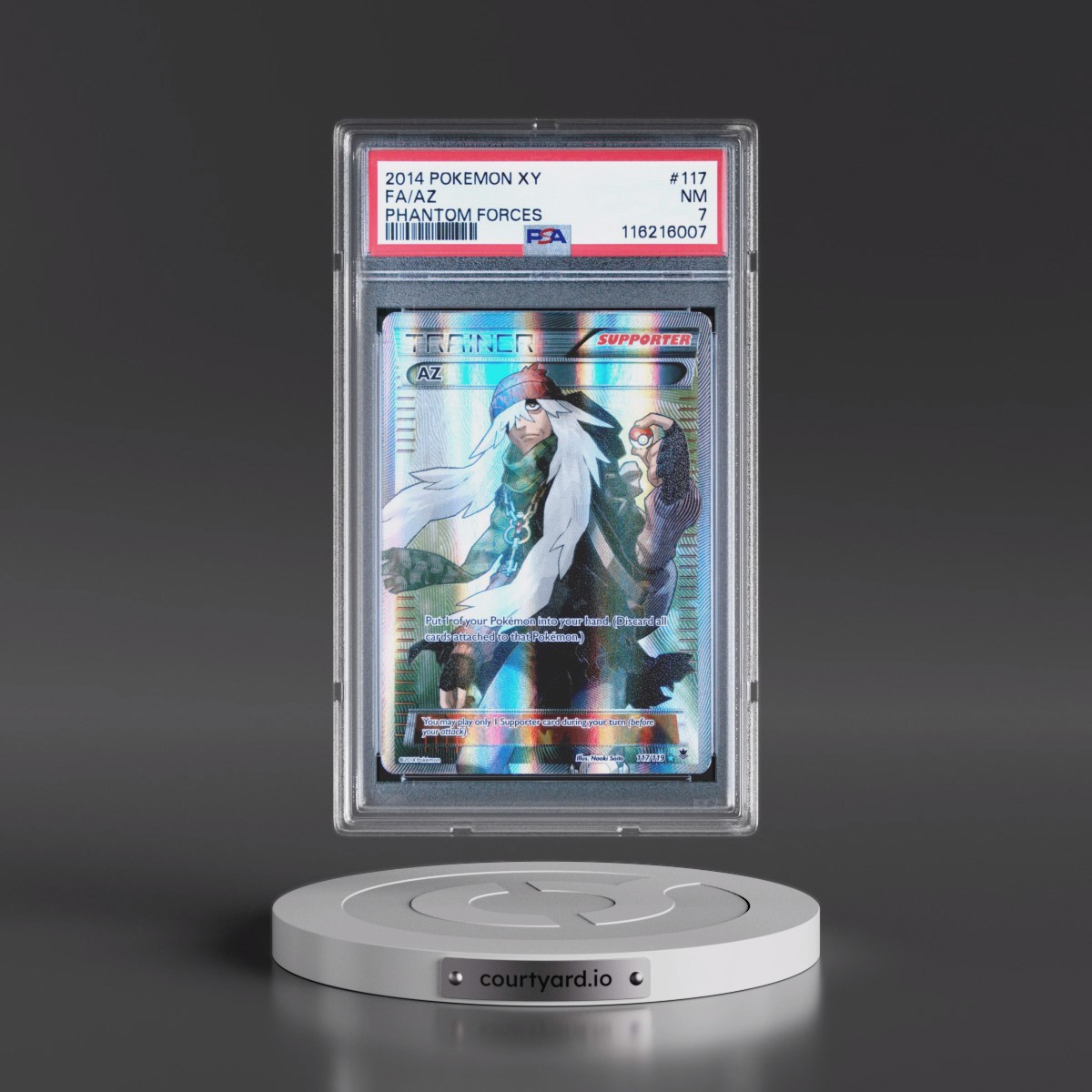 2014 Pokémon XY Phantom Forces #117 AZ - Full Art (PSA 7 NM)
