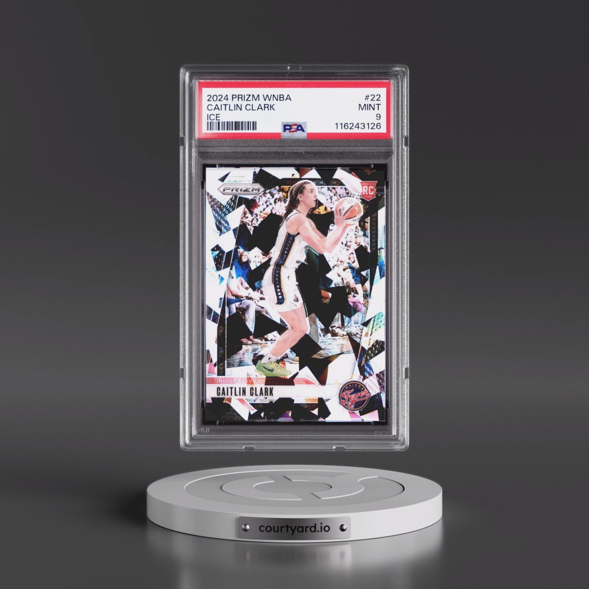 2024 Panini Prizm WNBA #22 Caitlin Clark - Ice (PSA 9 MINT)