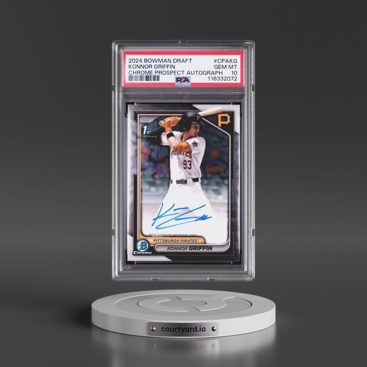 2024 Bowman Draft Chrome Prospect Autographs #CPAKG Konnor Griffin (PSA 10 GEM MINT)
