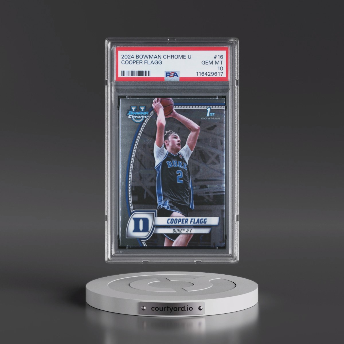 2024 Bowman Chrome University #16 Cooper Flagg (PSA 10 GEM MINT)