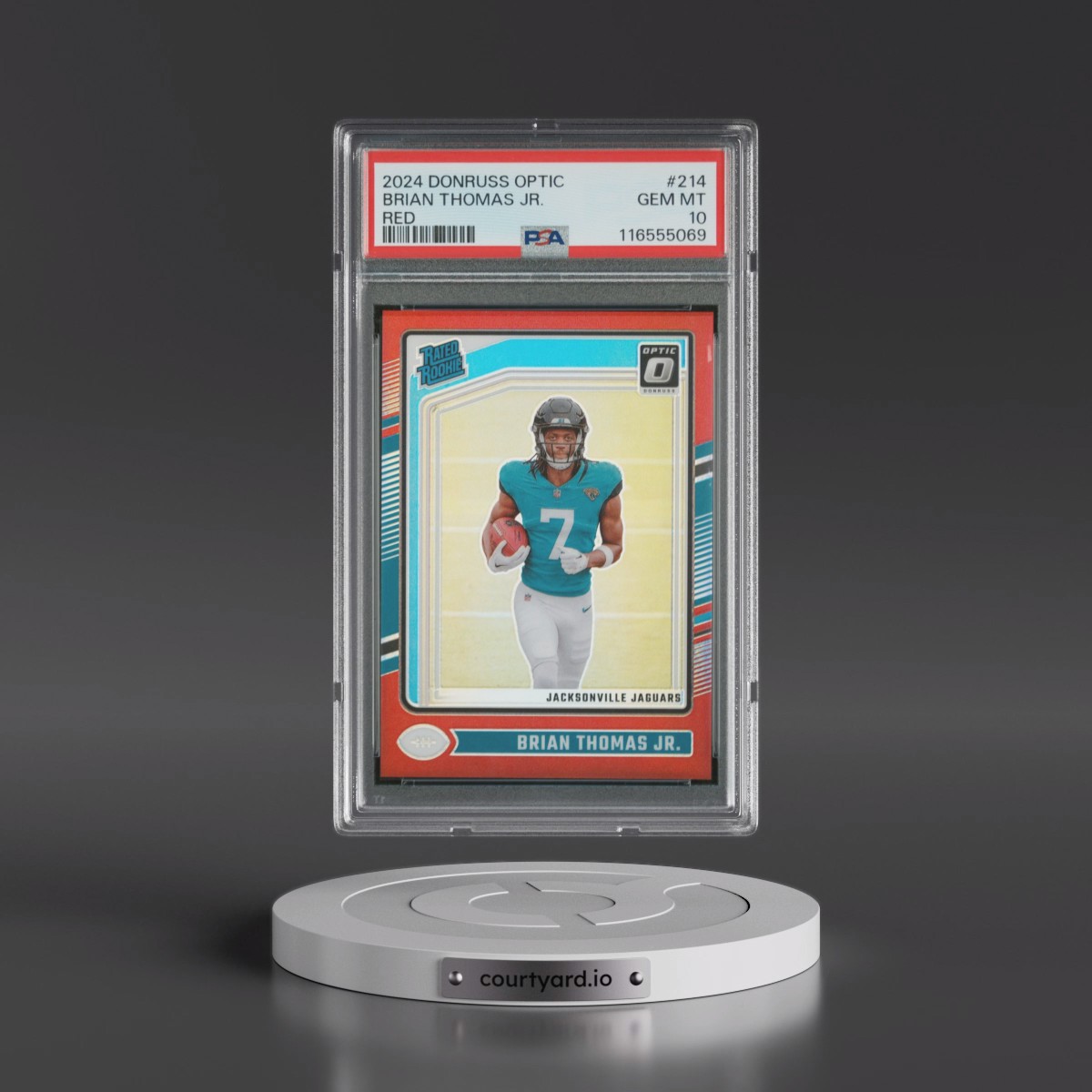 2024 Panini Donruss Optic Brian Thomas Jr. - Red #214 PSA 10