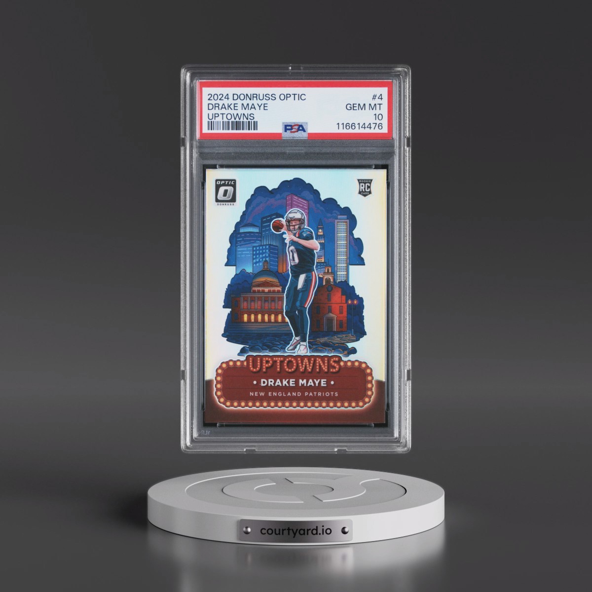 2024 Panini Donruss Optic Uptowns #4 Drake Maye (PSA 10 GEM MINT)