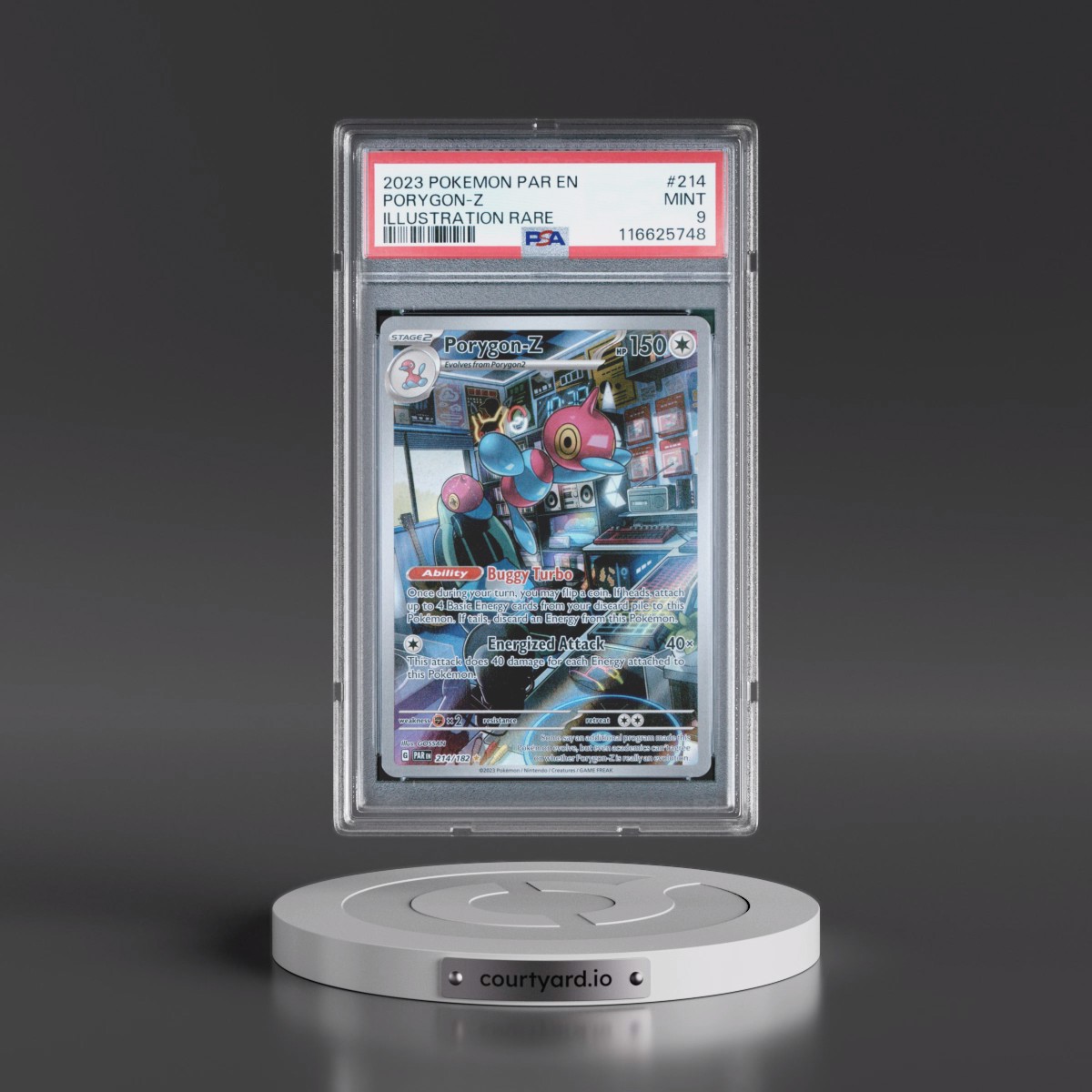 2023 Pokémon Par EN-Paradox Rift #214 Porygon-Z - Illustration Rare (PSA 9 MINT)