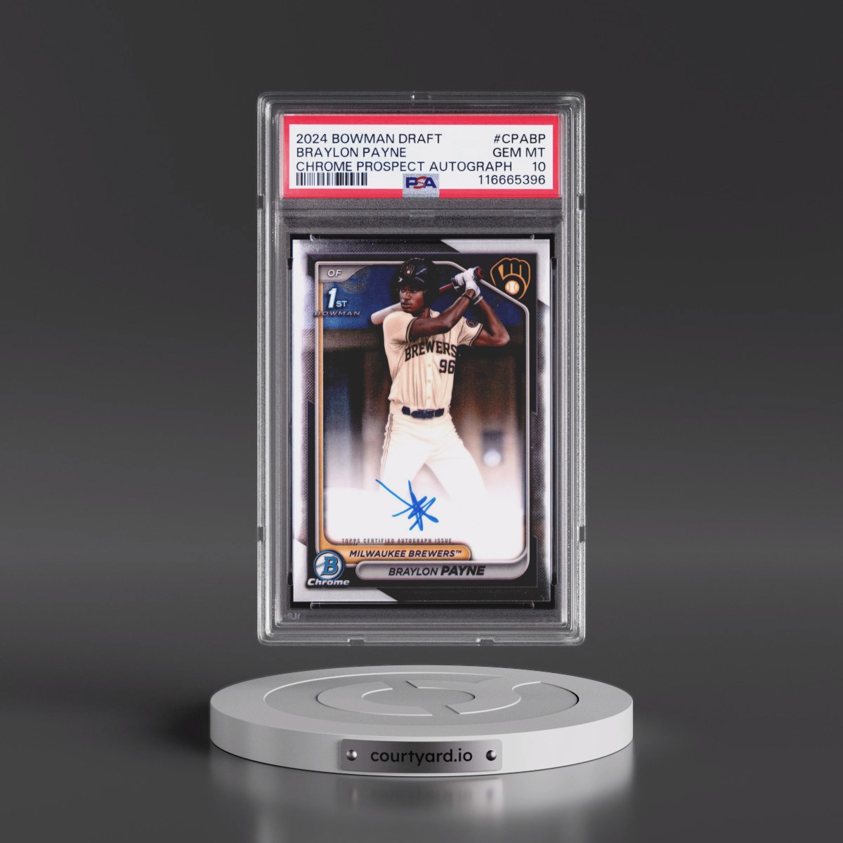 2024 Bowman Draft Chrome Prospect Autographs #CPABP Braylon Payne (PSA 10 GEM MINT)