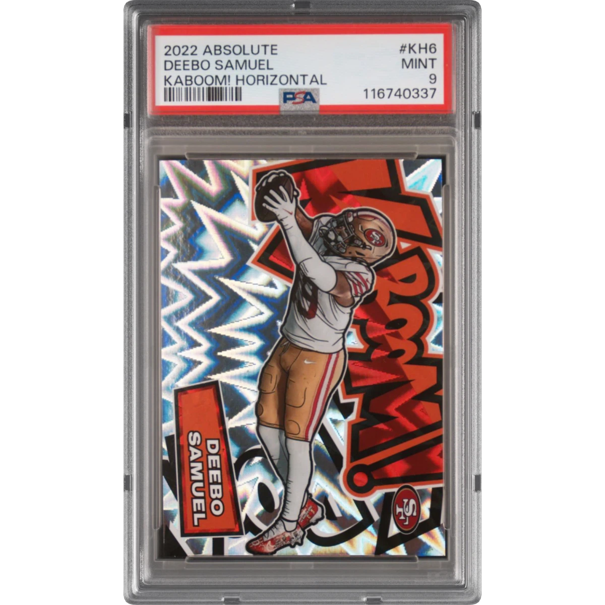 2022 Panini Absolute Kaboom! Horizontal #KH6 Deebo Samuel (PSA 9 MINT)