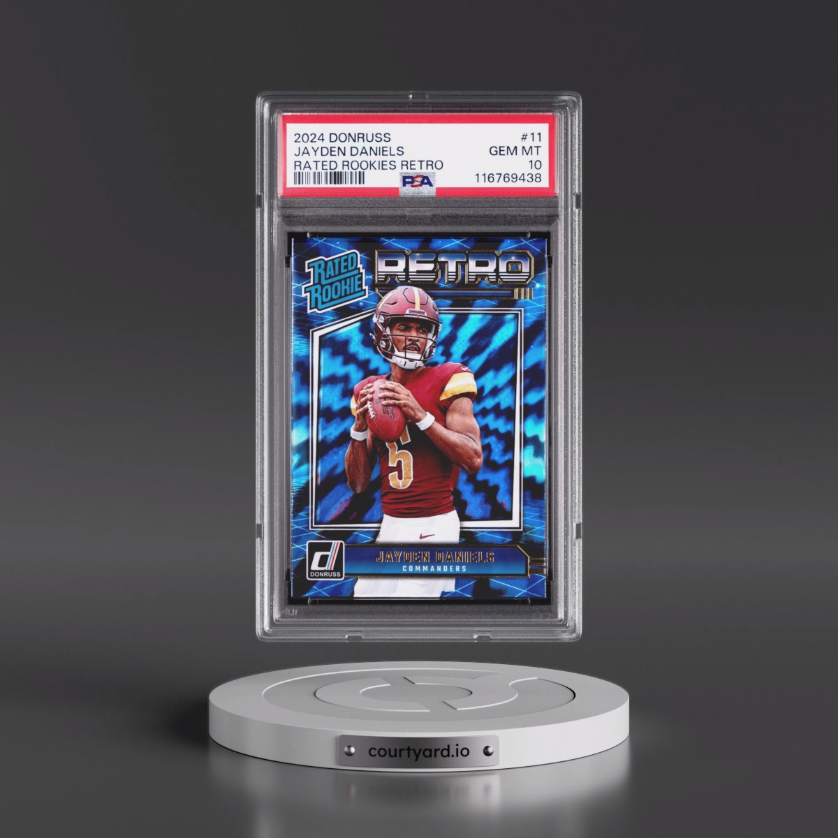 2024 Panini Donruss Rated Rookies Retro #11 Jayden Daniels (PSA 10 GEM MINT)