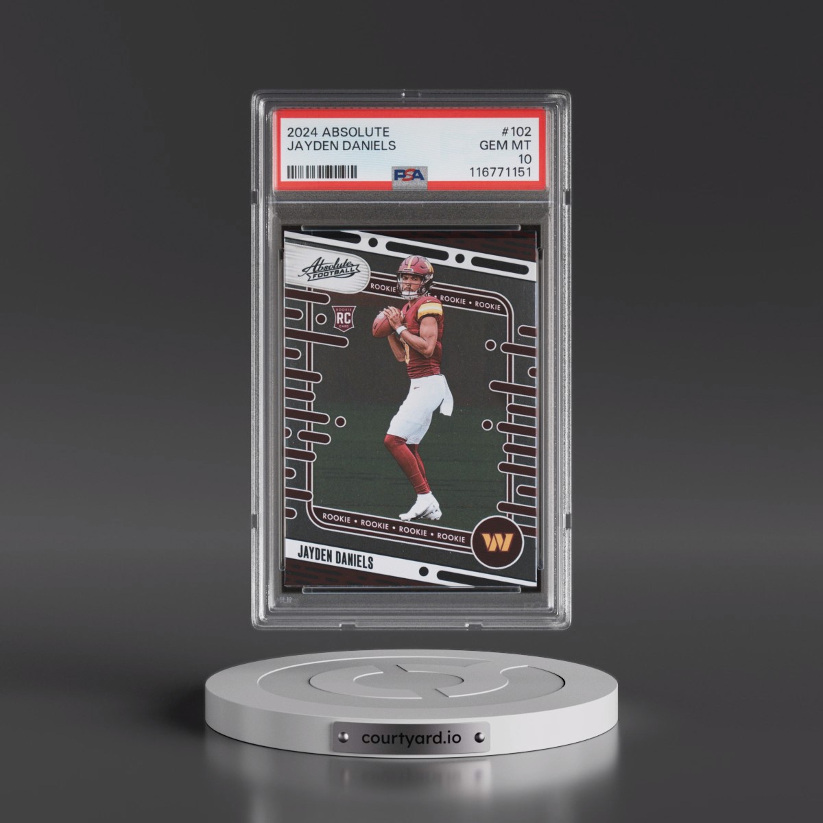 2024 Panini Absolute #102 Jayden Daniels (PSA 10 GEM MINT)