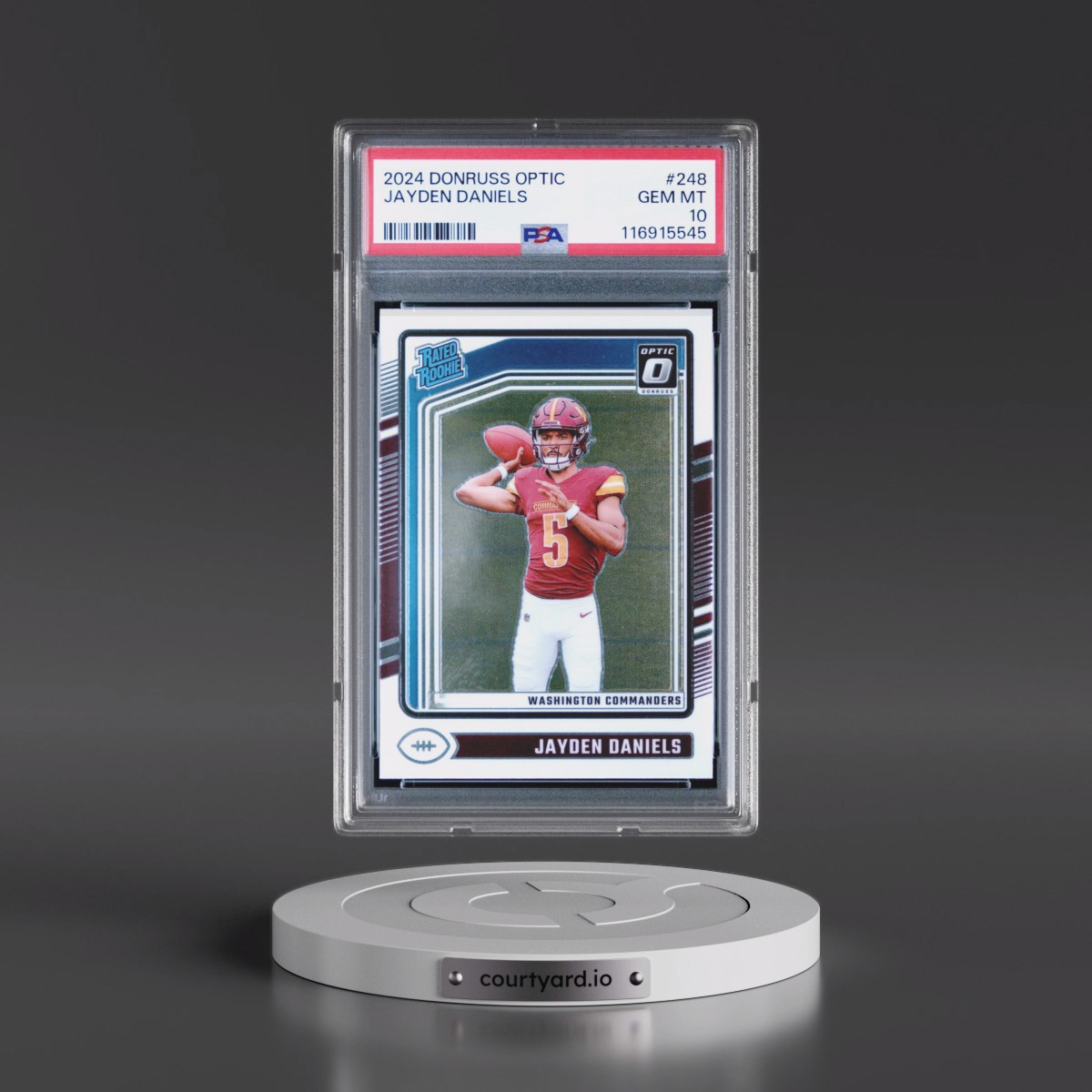 2024 Panini Donruss Optic Jayden Daniels #248 PSA 10