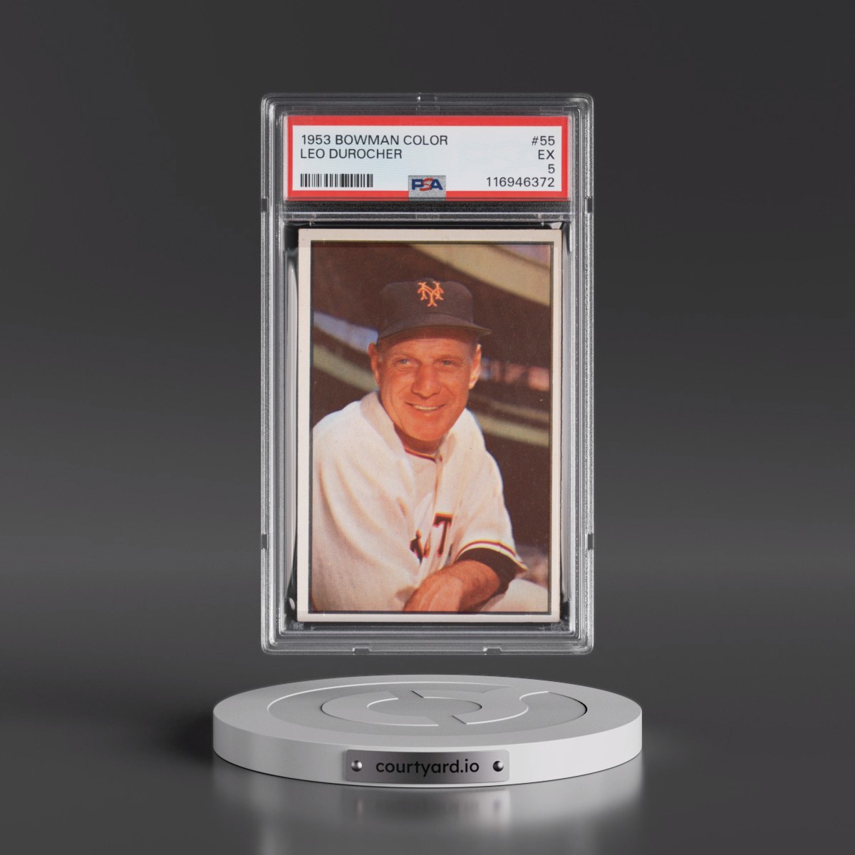 1953 Bowman Color #55 Leo Durocher (PSA 5 EX)