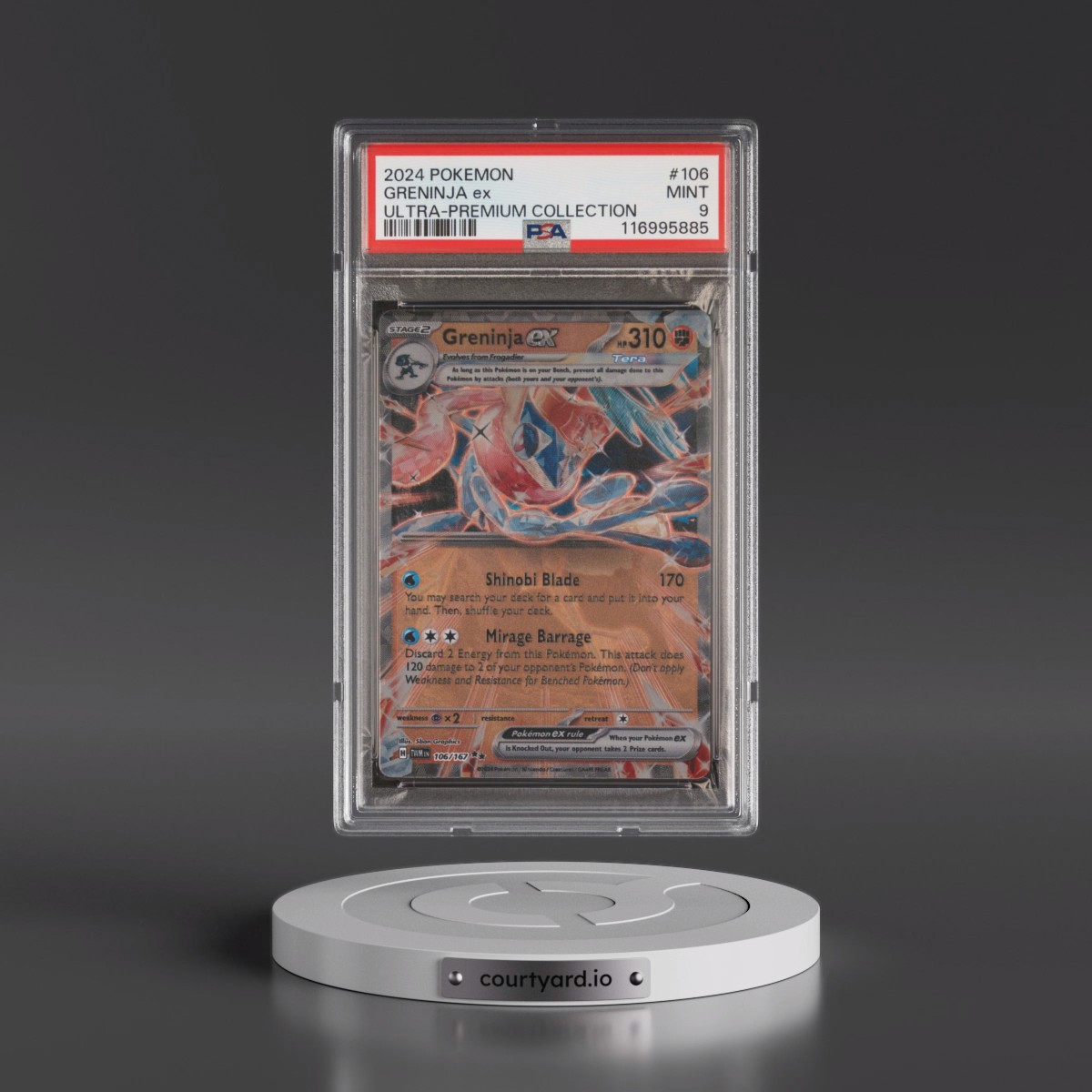 2024 Pokémon Greninja EX Ultra-Premium Collection #106 Greninja EX - Holo (PSA 9 MINT)