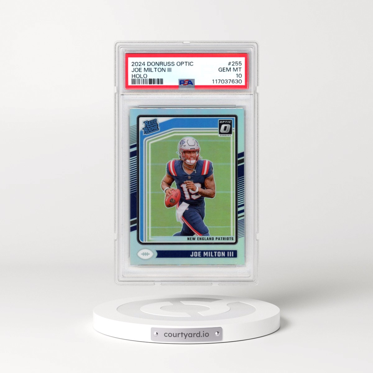 2024 Panini Donruss Optic #255 Joe Milton III - Holo (PSA 10 GEM MINT)