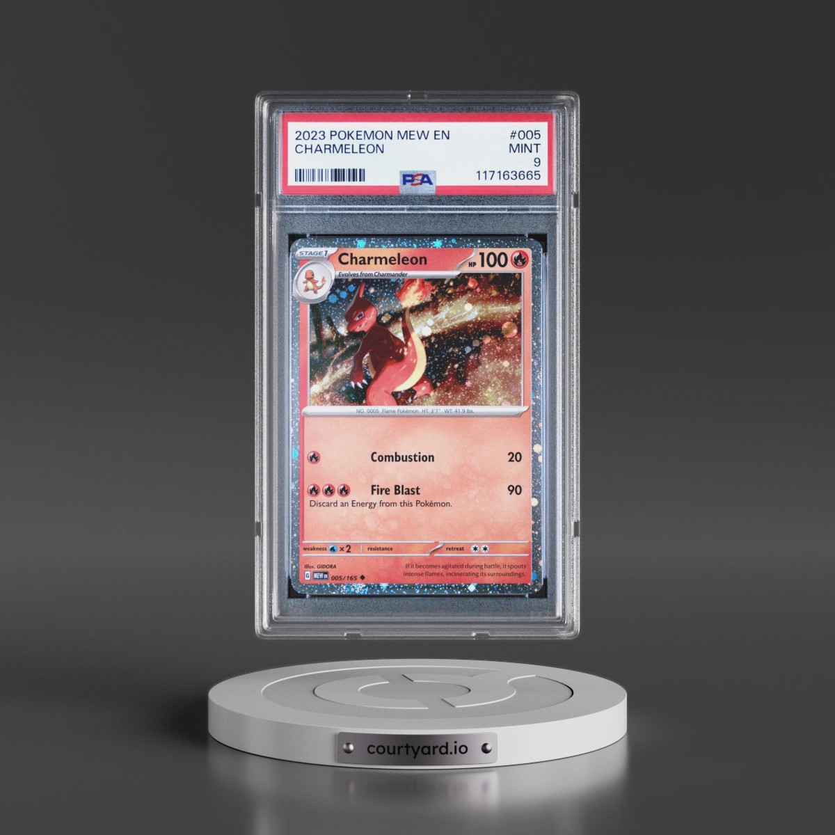 2024 Pokémon Mew EN-151 #005 Charmeleon - Charizard EX Super-Premium Collection (PSA 9 MINT)