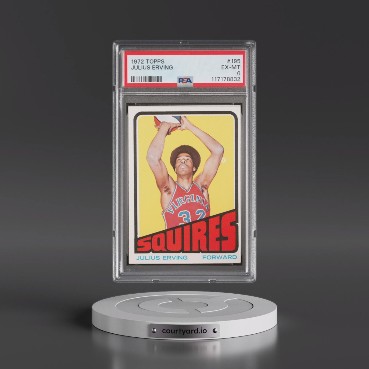 1972 Topps #195 Julius Erving (PSA 6 EX-MT)