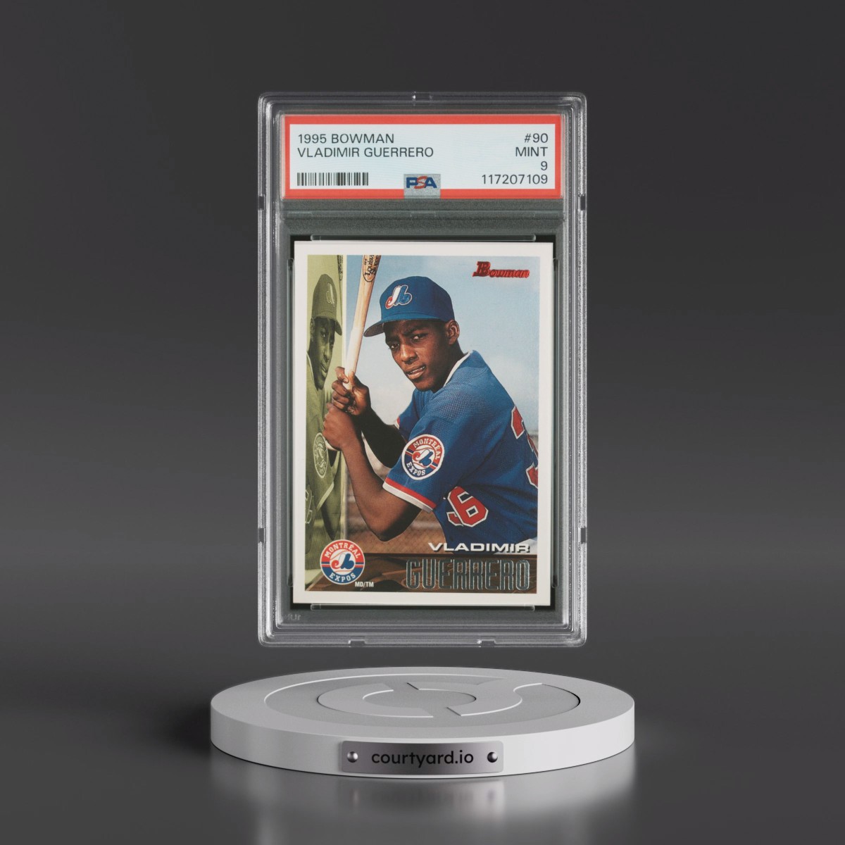 1995 Bowman #90 Vladimir Guerrero (PSA 9 MINT)