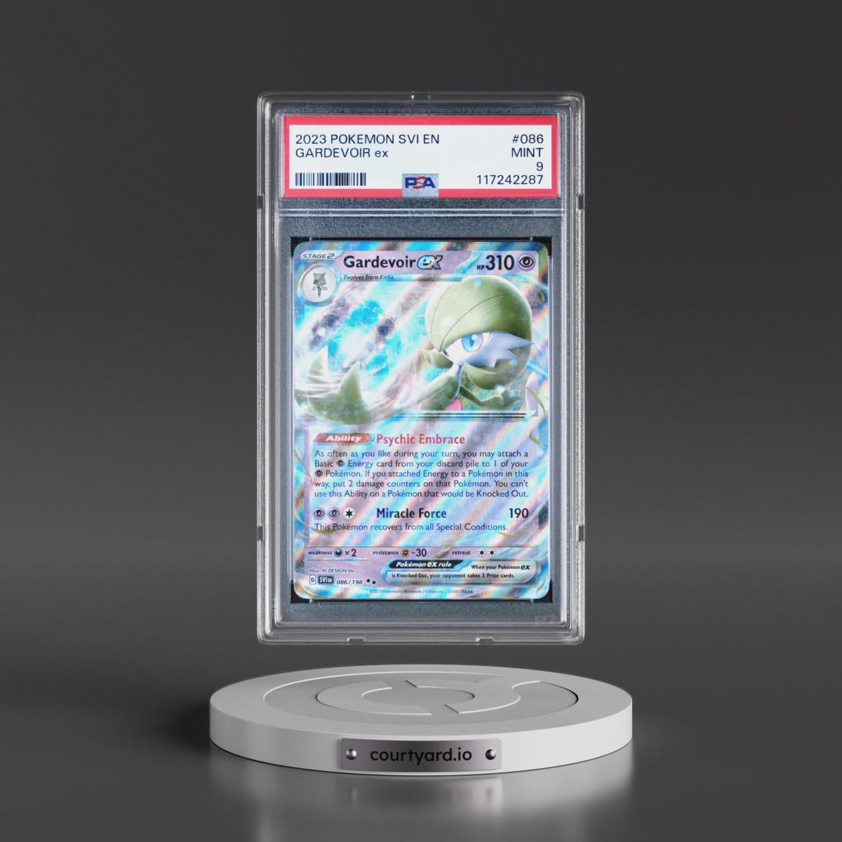 2023 Pokémon Svi EN-Scarlet & Violet #086 Gardevoir EX - Holo (PSA 9 MINT)