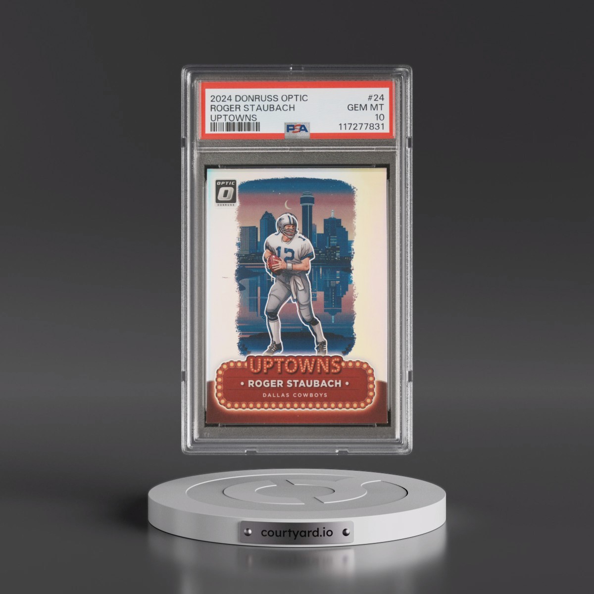 2024 Panini Donruss Optic Uptowns #24 Roger Staubach (PSA 10 GEM MINT)