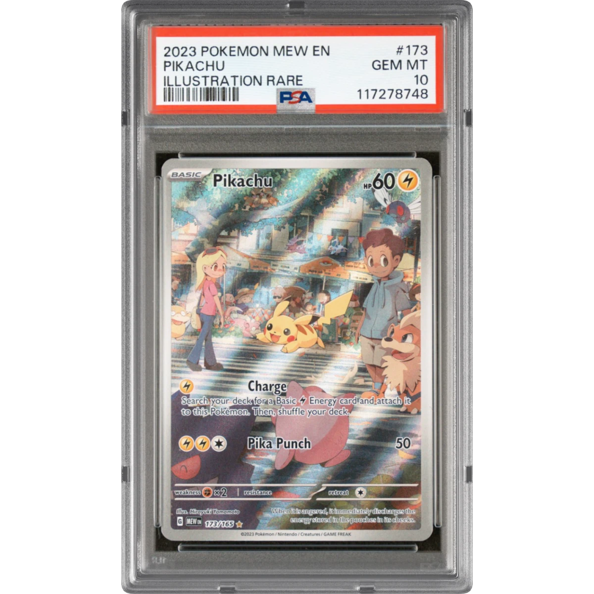Pikachu card artwork