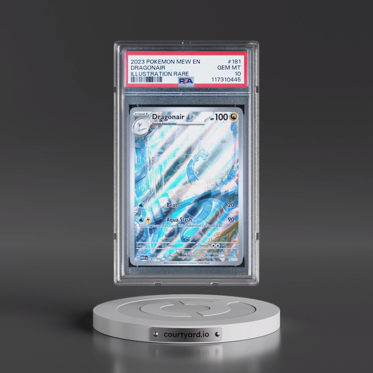 2023 Pokémon Mew EN-151 #181 Dragonair - Illustration Rare (PSA 10 GEM MINT)