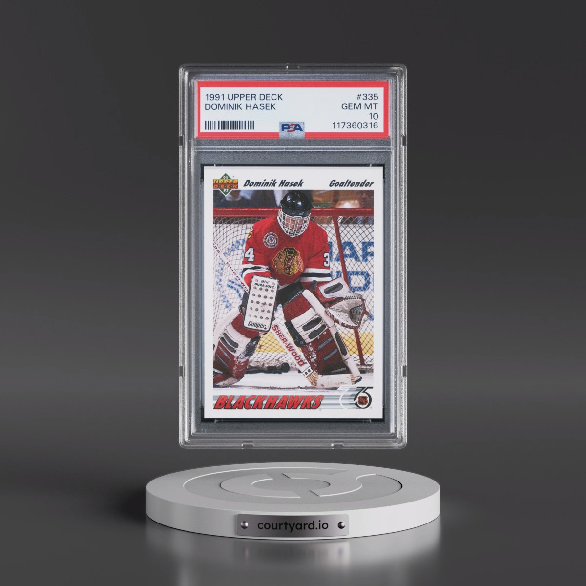 1991 Upper Deck #335 Dominik Hasek (PSA 10 GEM MINT)