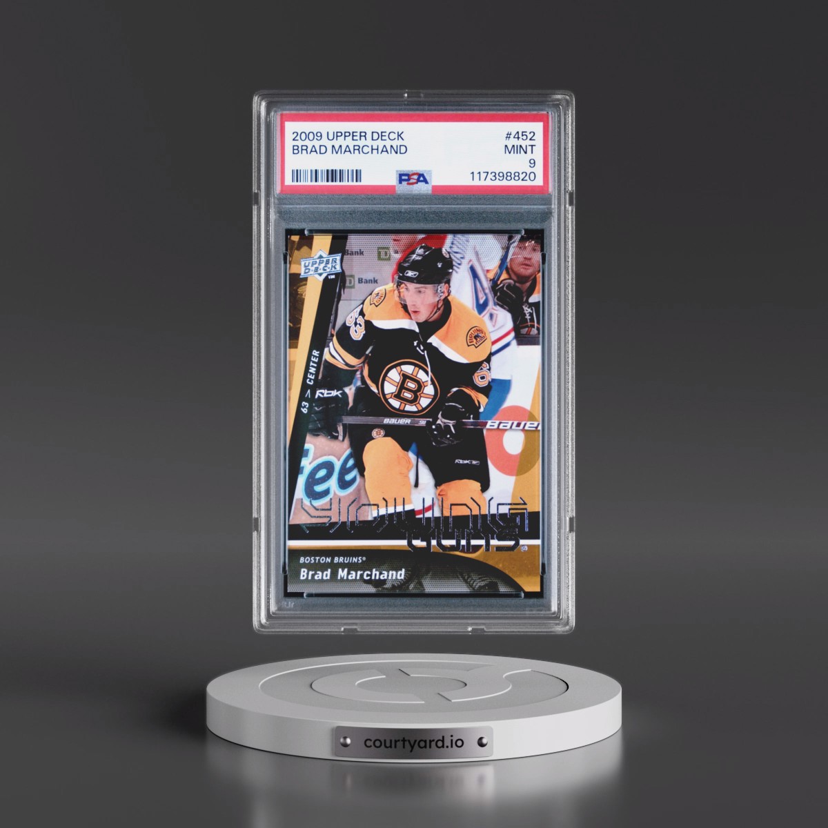 2009 Upper Deck Brad Marchand #452 PSA 9