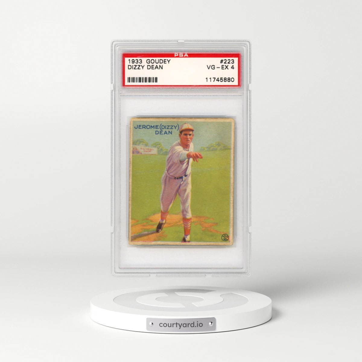 1933 Goudey #223 Dizzy Dean (PSA 4 VG-EX)