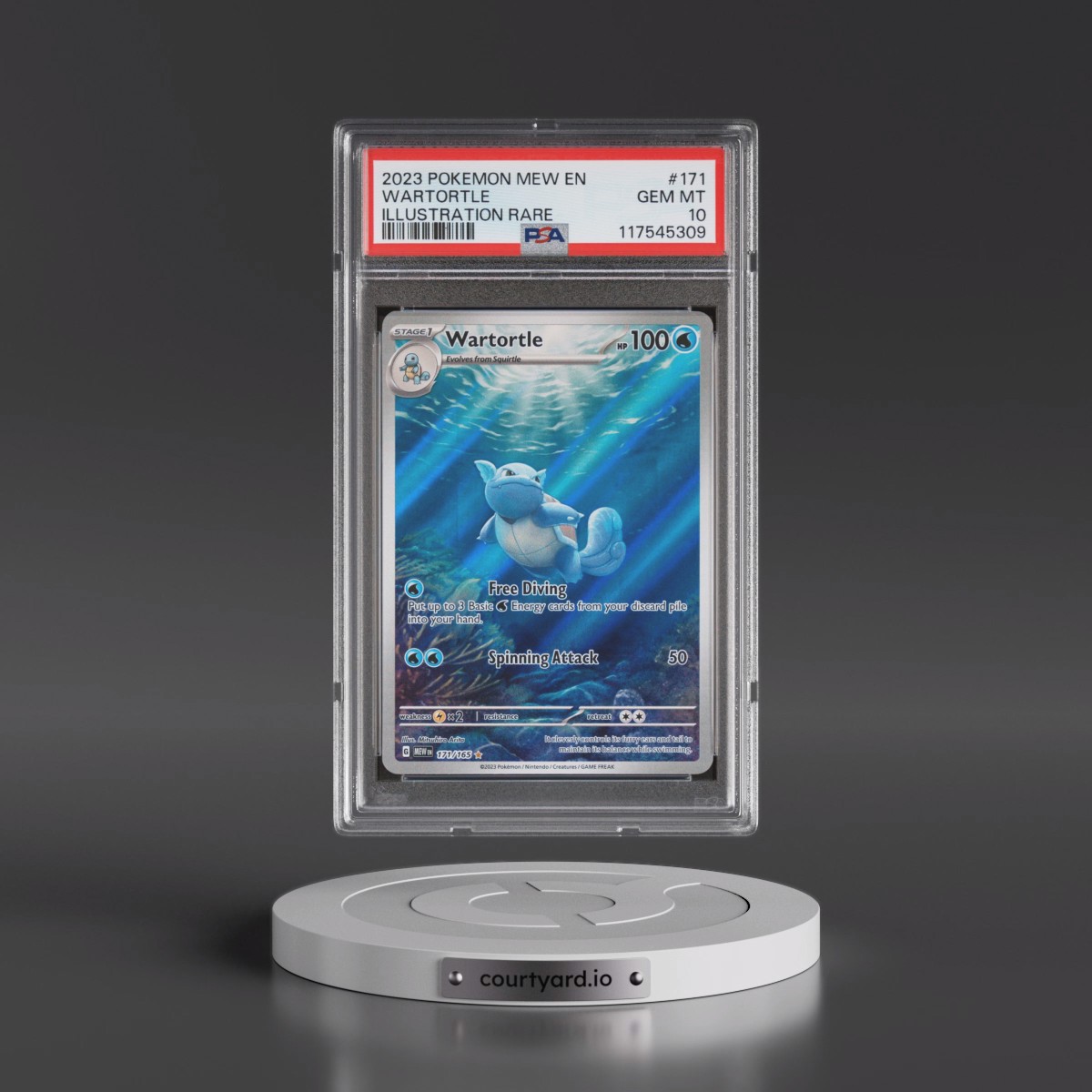 2023 Pokémon Mew EN-151 #171 Wartortle - Illustration Rare (PSA 10 GEM MINT) - Photo