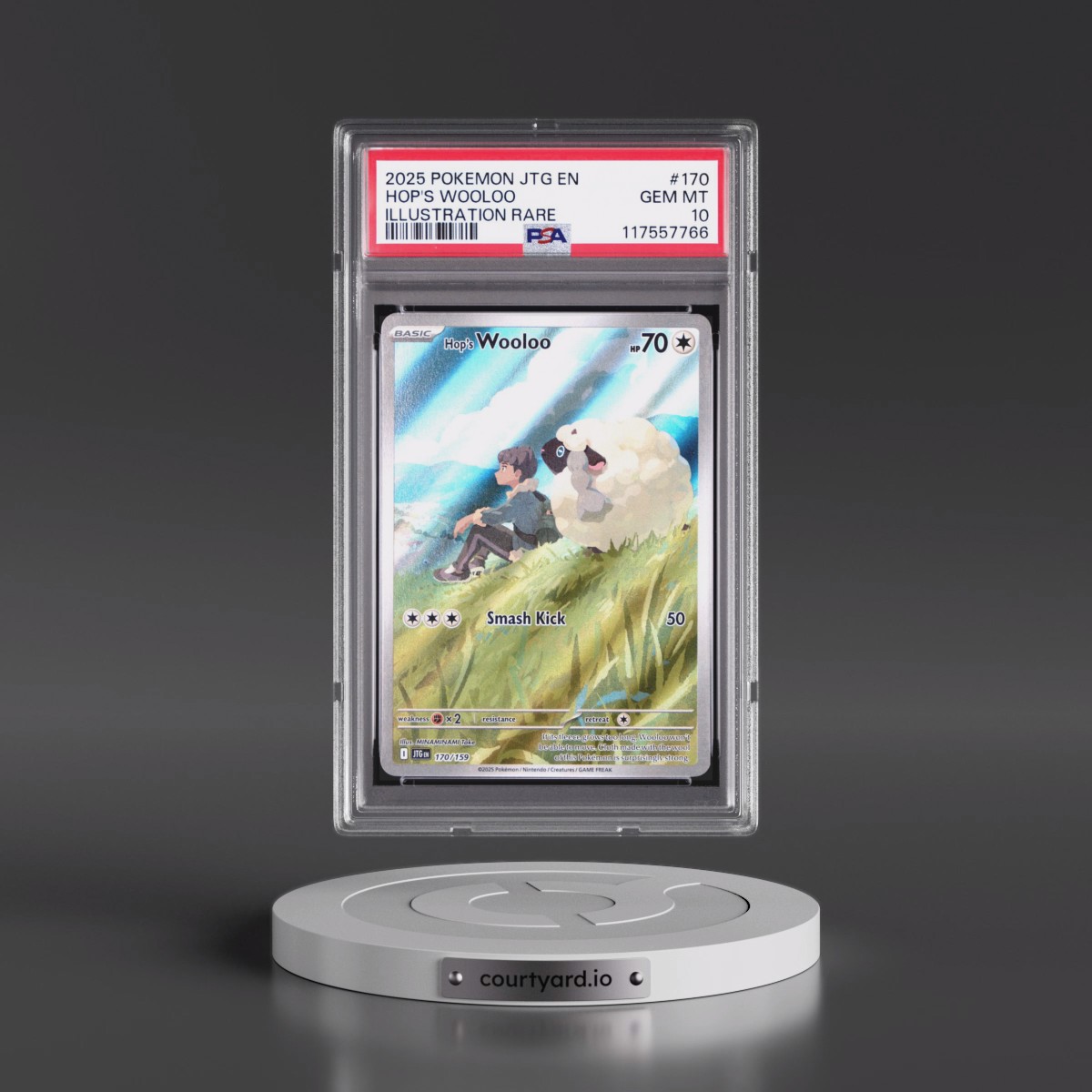 2025 Pokémon Jtg EN-Journey Together #170 Hop's Wooloo - Illustration Rare (PSA 10 GEM MINT)