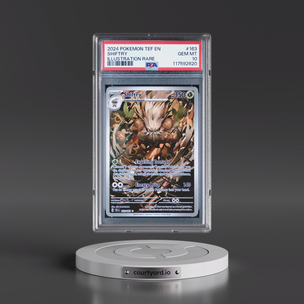 2024 Pokémon Tef EN-Temporal Forces #163 Shiftry - Illustration Rare (PSA 10 GEM MINT)