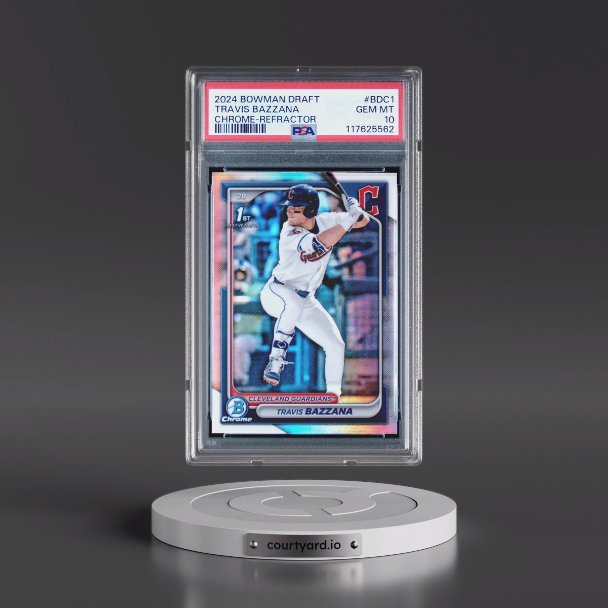 2024 Bowman Draft #BDC1 Travis Bazzana - Chrome-Refractor (PSA 10 GEM MINT)