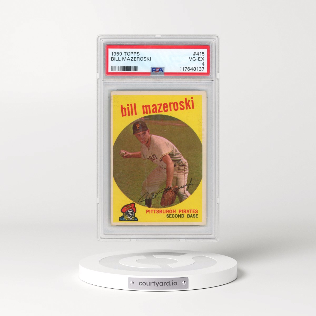 1959 Topps #415 Bill Mazeroski (PSA 4 VG-EX)
