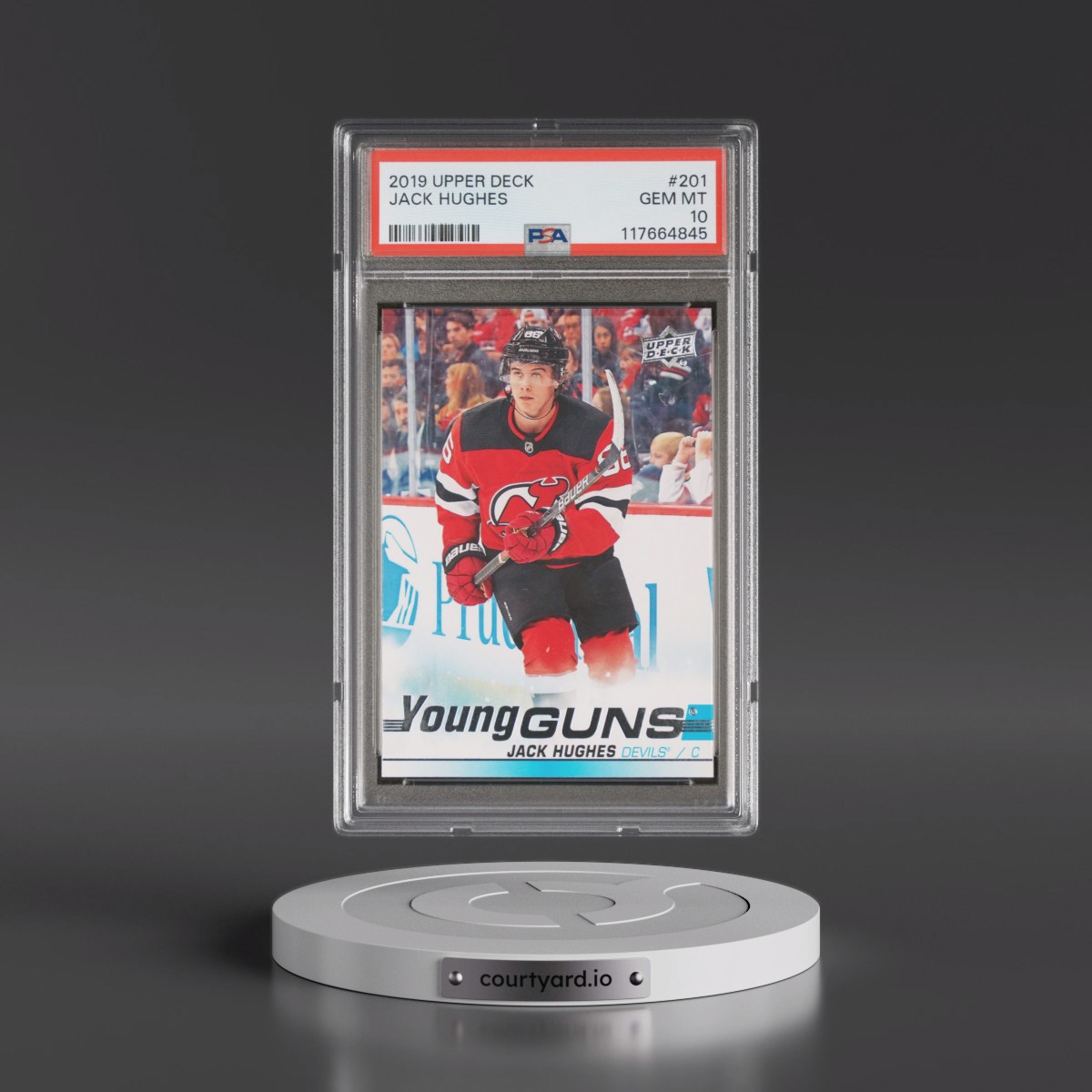 2019 Upper Deck #201 Jack Hughes (PSA 10 GEM MINT)