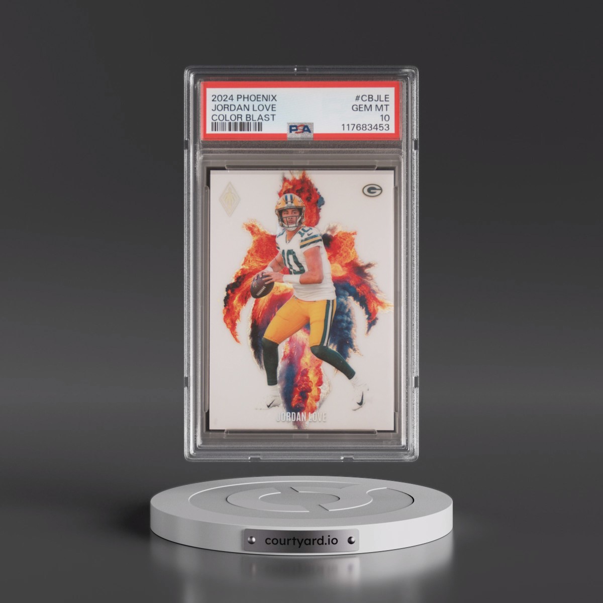 2024 Panini Phoenix Color Blast #CBJLE Jordan Love (PSA 10 GEM MINT)