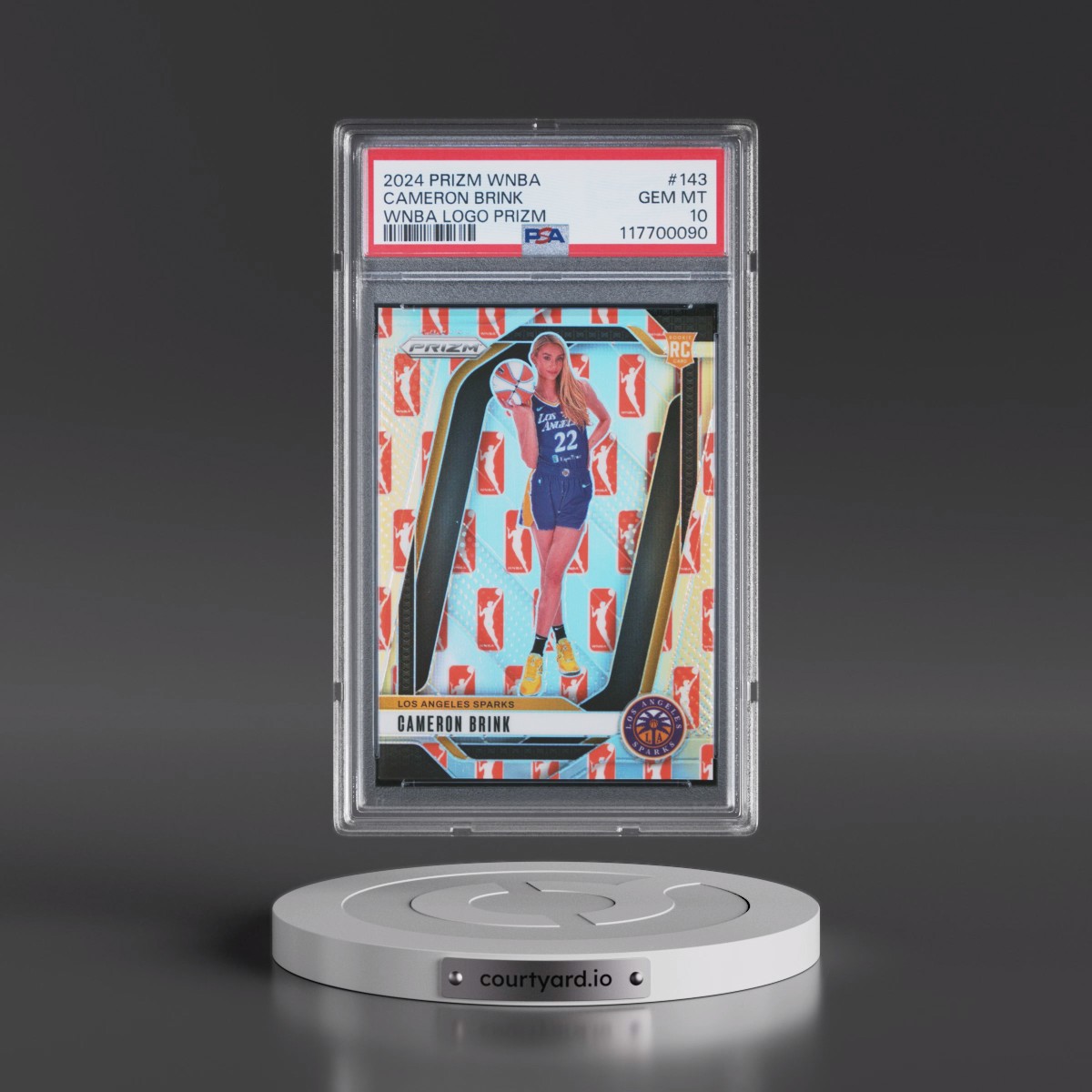 2024 Panini Prizm WNBA #143 Cameron Brink - WNBA Logo Prizm (PSA 10 GEM MINT)