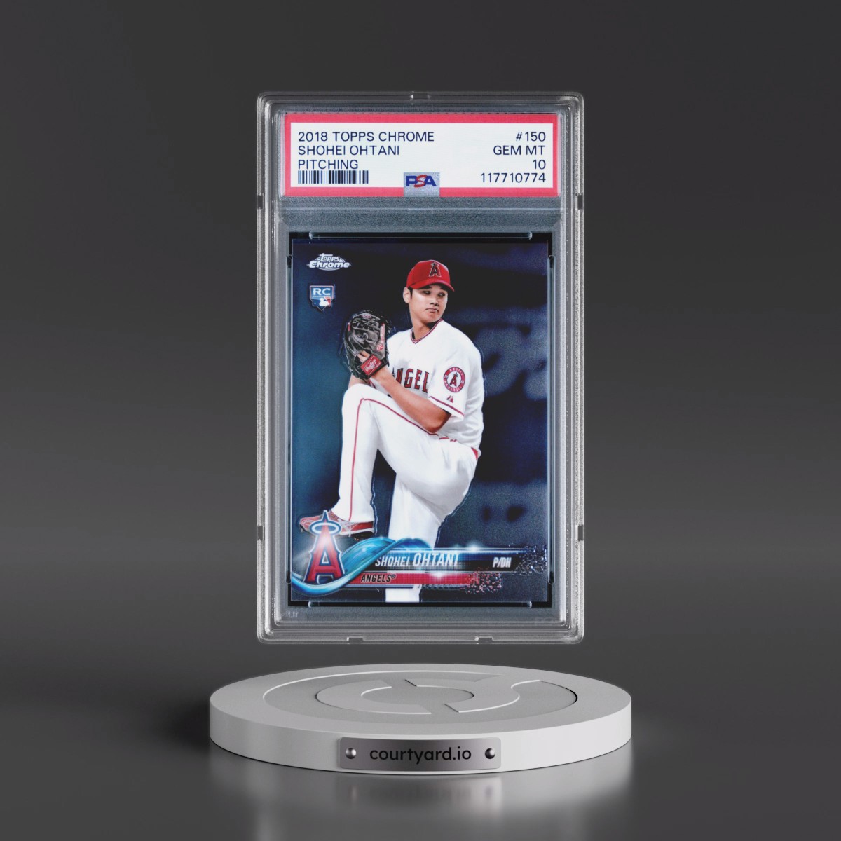 2018 Topps Chrome #150 Shohei Ohtani - Pitching (PSA 10 GEM MINT)