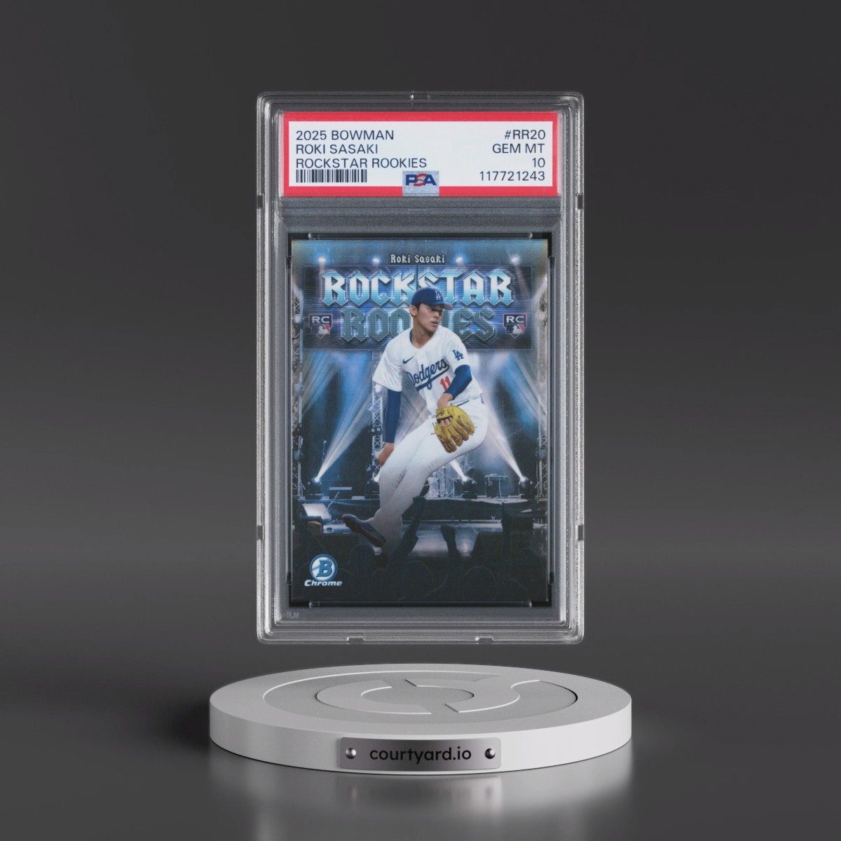 2025 Bowman Rockstar Rookies #RR20 Roki Sasaki (PSA 10 GEM MINT)