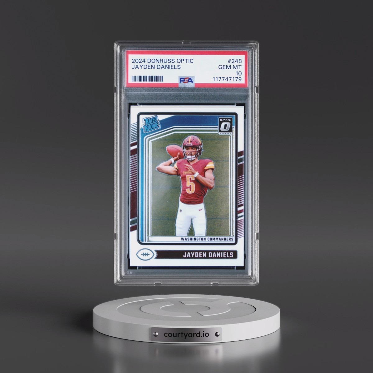 2024 Panini Donruss Optic #248 Jayden Daniels (PSA 10 GEM MINT)