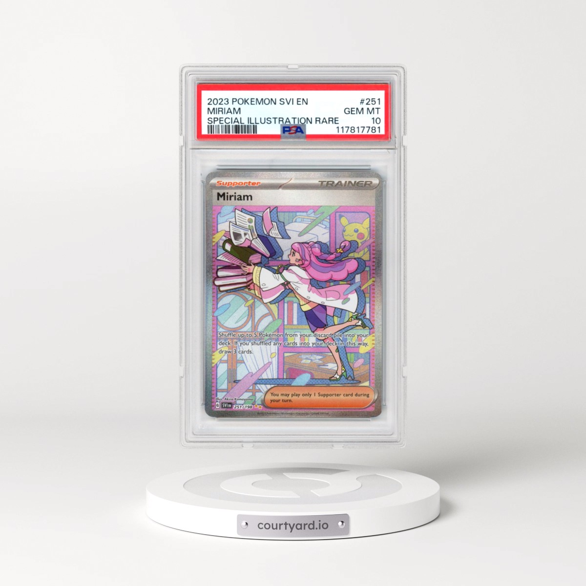2023 Pokémon Svi EN-Scarlet & Violet #251 Miriam - Special Illustration Rare (PSA 10 GEM MINT)