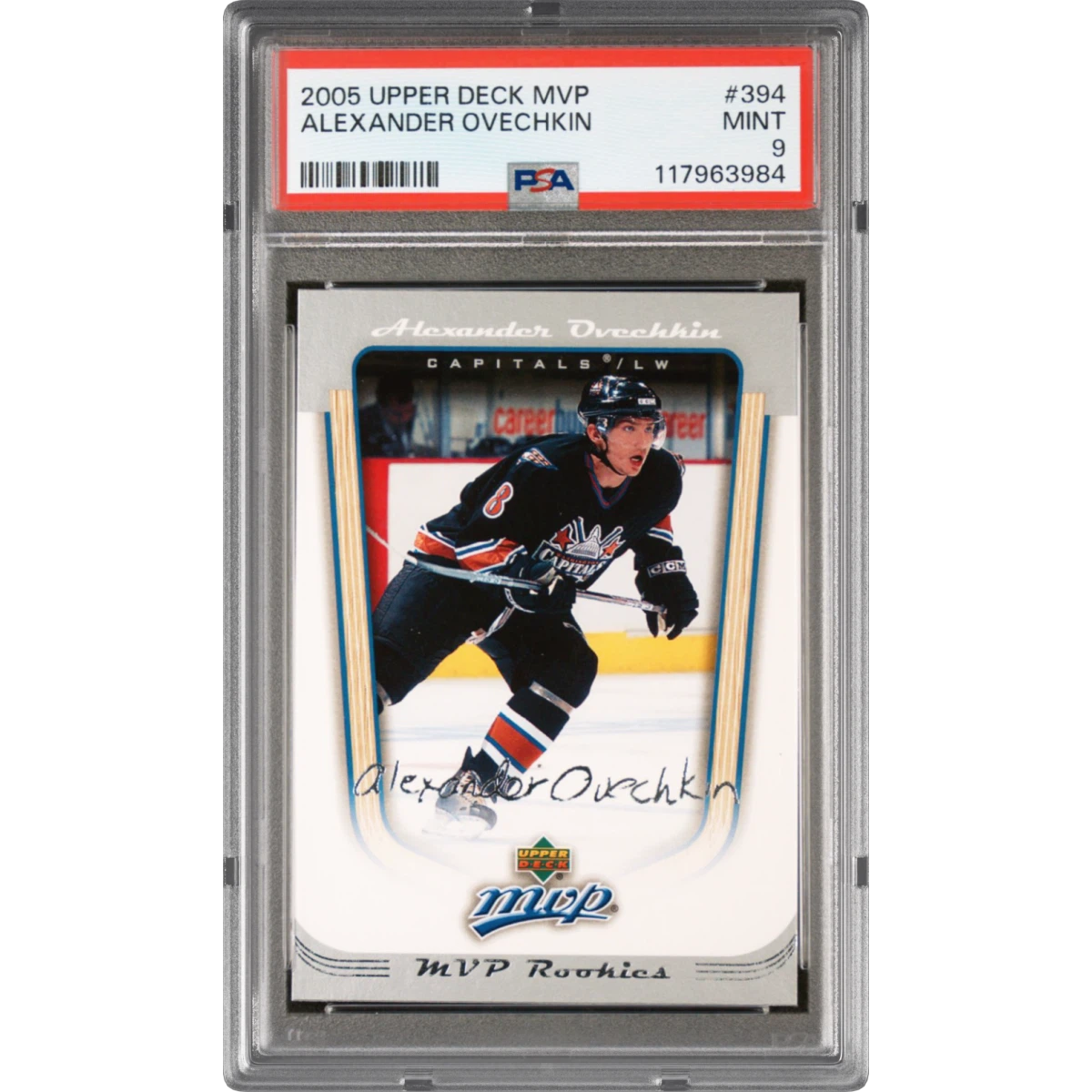 2005 Upper Deck MVP #394 Alexander Ovechkin (PSA 9 MINT)