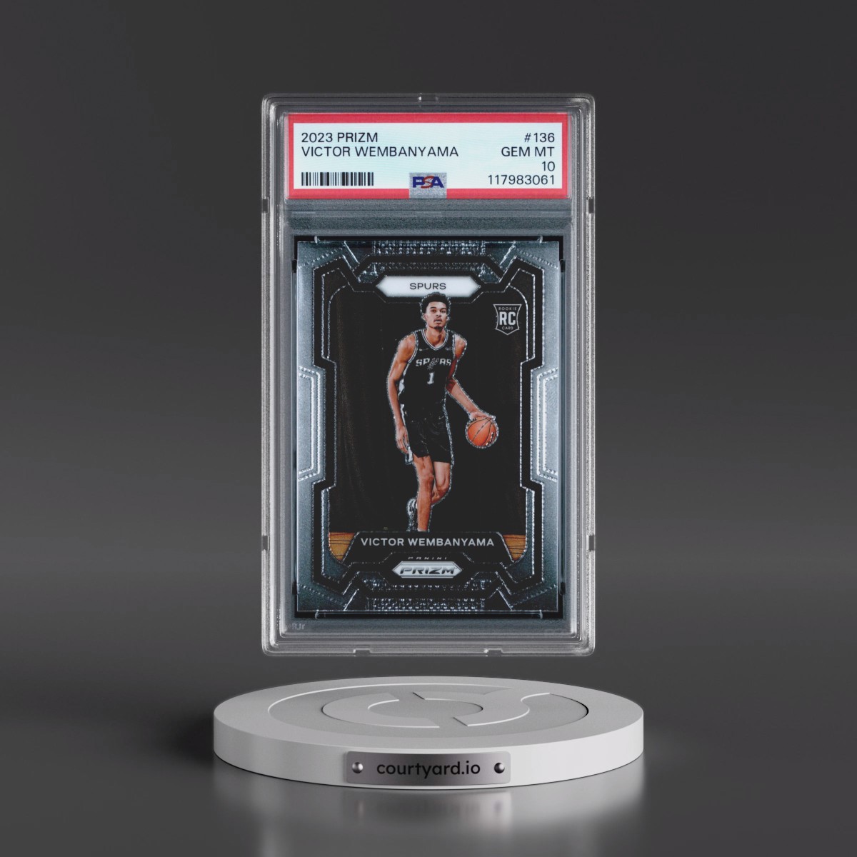 2023 Panini Prizm #136 Victor Wembanyama (PSA 10 GEM MINT)