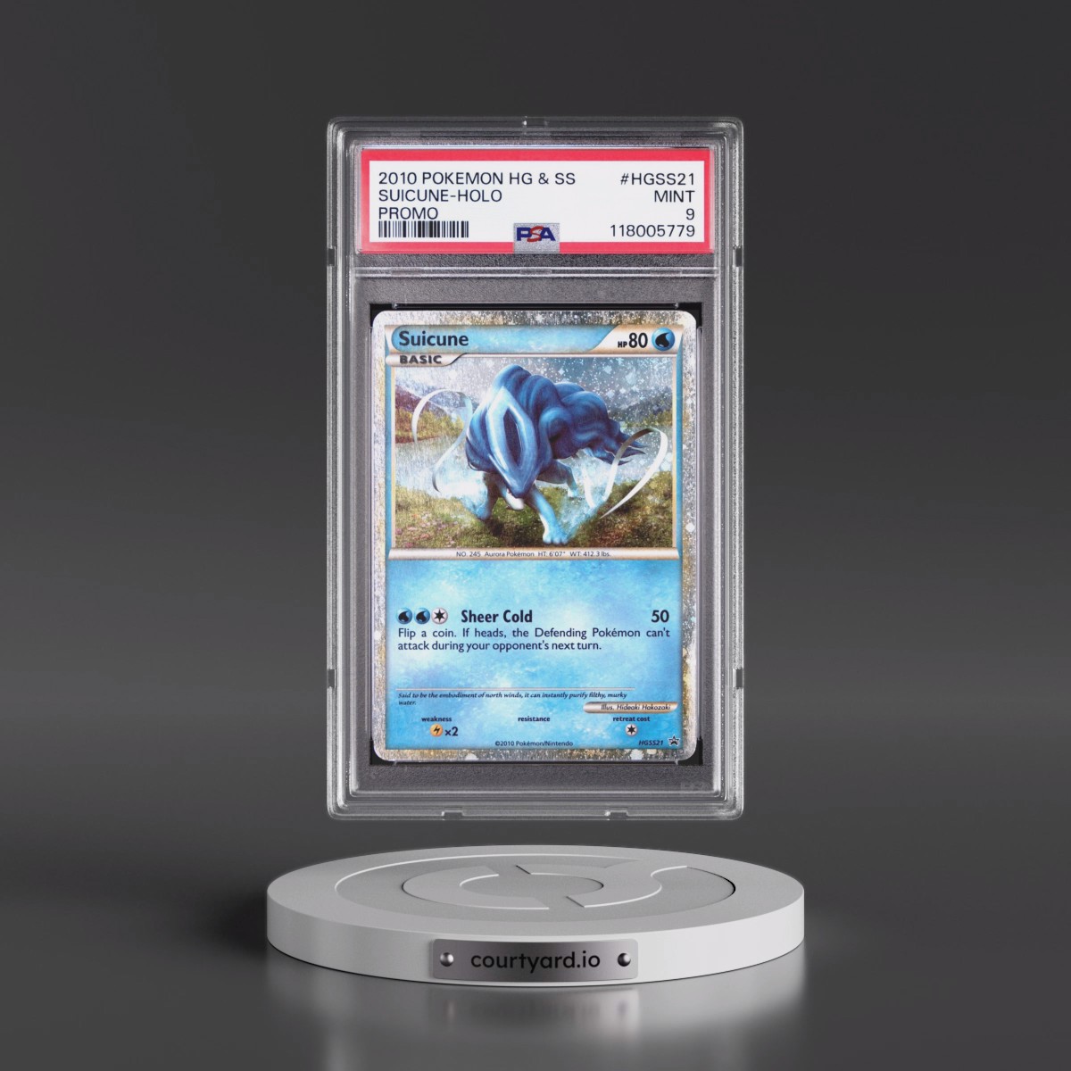 2010 Pokémon Heartgold & Soulsilver Promo #HGSS21 Suicune - Holo (PSA 9 MINT)