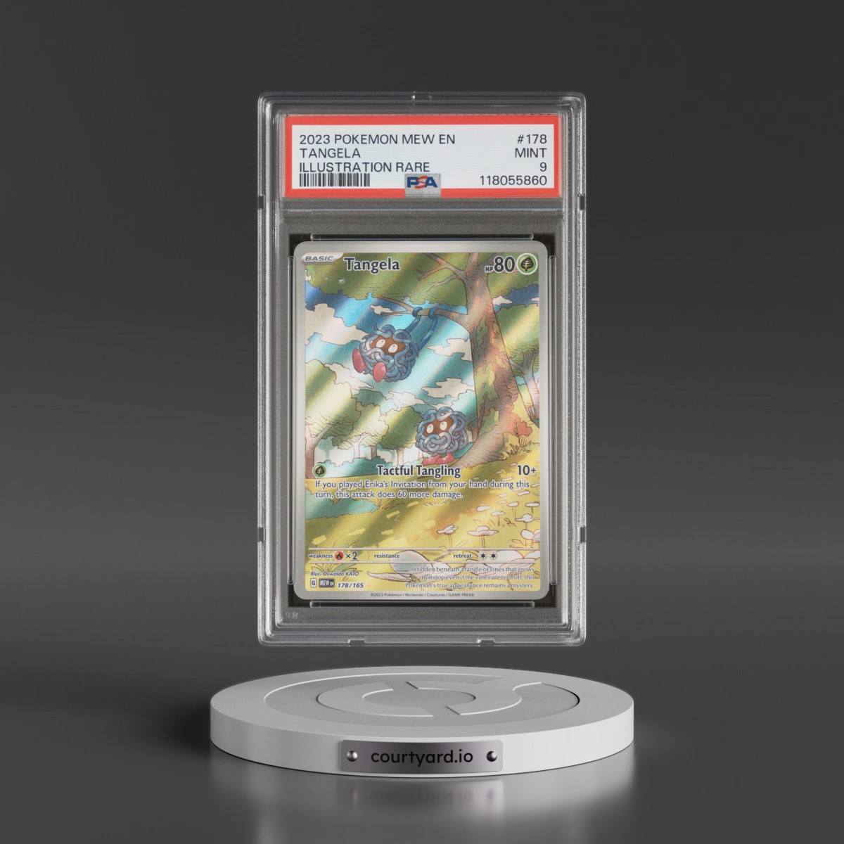 2023 Pokémon Mew EN-151 #178 Tangela - Illustration Rare (PSA 9 MINT)