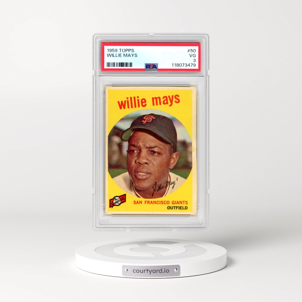 1959 Topps #50 Willie Mays (PSA 3 VG)