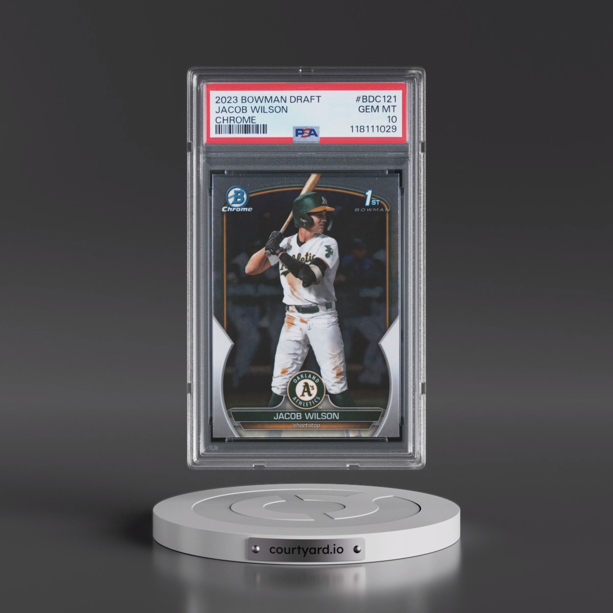 2023 Bowman Draft #BDC121 Jacob Wilson - Chrome (PSA 10 GEM MINT)
