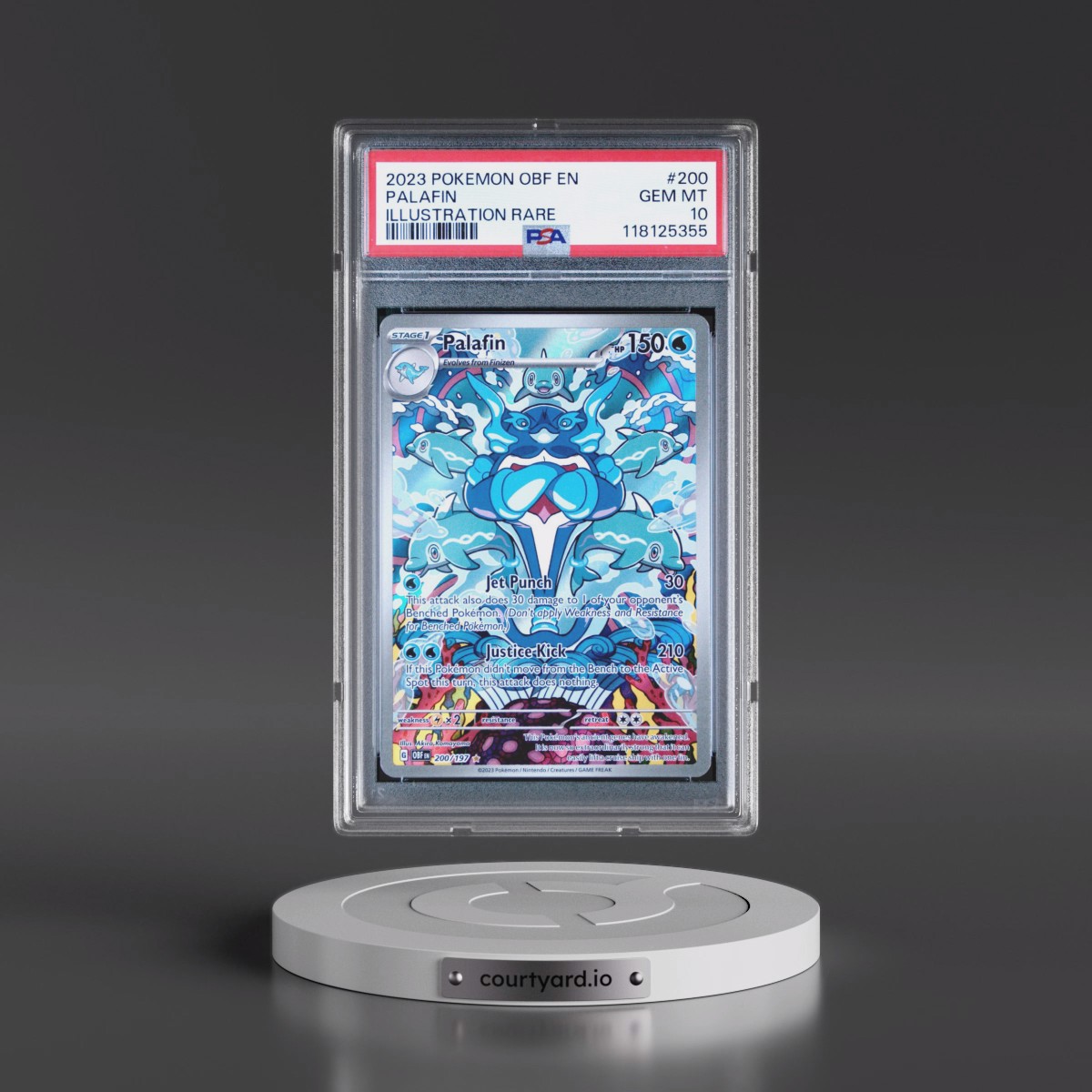 2023 Pokémon Obf EN-Obsidian Flames #200 Palafin - Illustration Rare (PSA 10 GEM MINT)