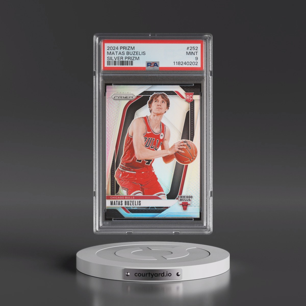 2024 Panini Prizm #252 Matas Buzelis - Silver Prizm (PSA 9 MINT)