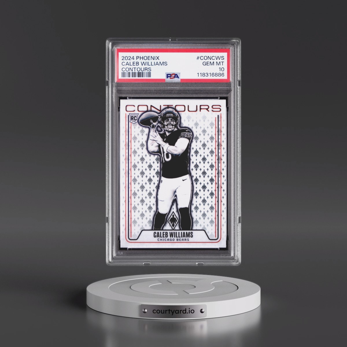 2024 Panini Phoenix Contours #CONCWS Caleb Williams (PSA 10 GEM MINT)