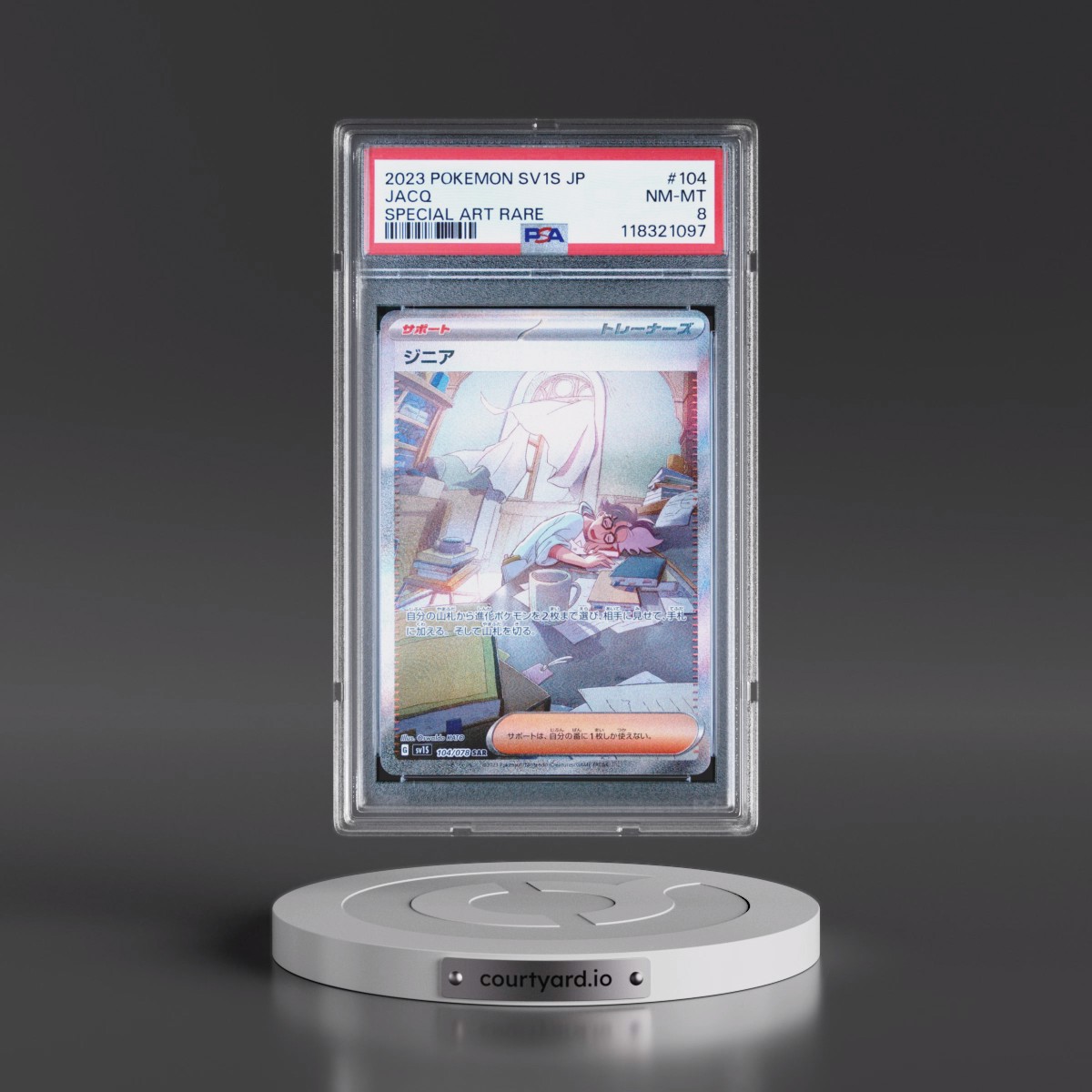 2023 Pokémon Sv1s-Scarlet EX #104 Jacq - Special Art Rare (PSA 8 NM-MT)