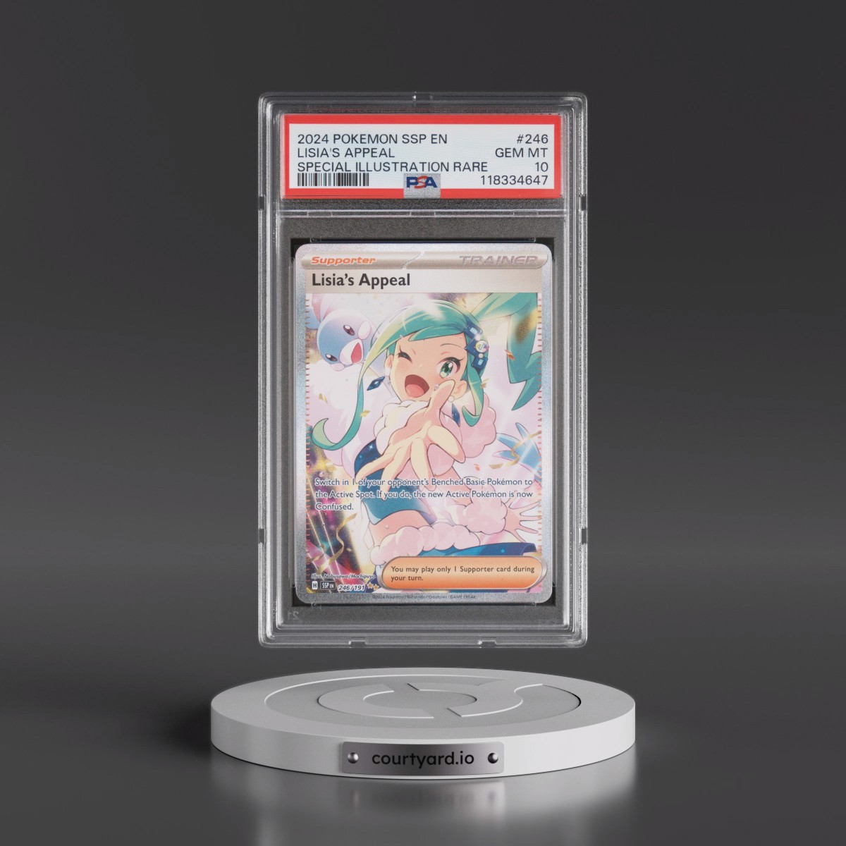 2024 Pokémon Ssp EN-Surging Sparks #246 Lisia's Appeal - Special Illustration Rare (PSA 10 GEM MINT)