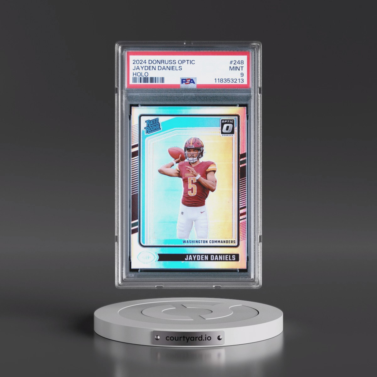 2024 Panini Donruss Optic #248 Jayden Daniels - Holo (PSA 9 MINT)