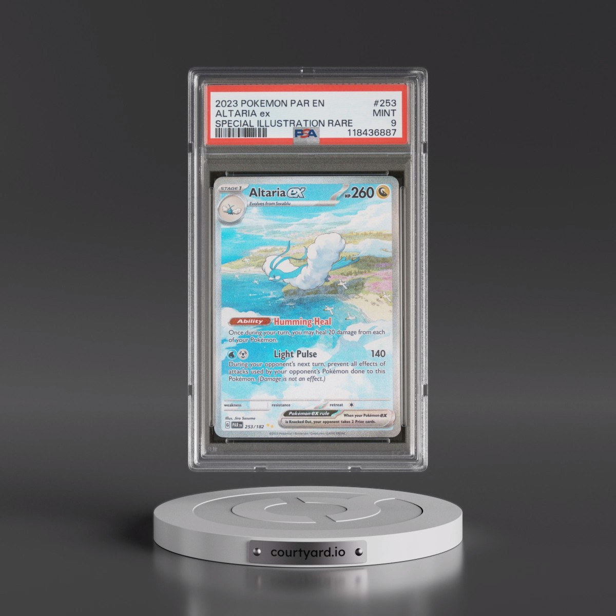 2023 Pokémon Par EN-Paradox Rift #253 Altaria EX - Holo Special Illustration Rare (PSA 9 MINT)